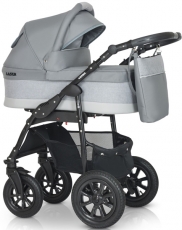 Детская коляска 2 в 1 Verdi Laser BLACK 9023-VLB-07, gray